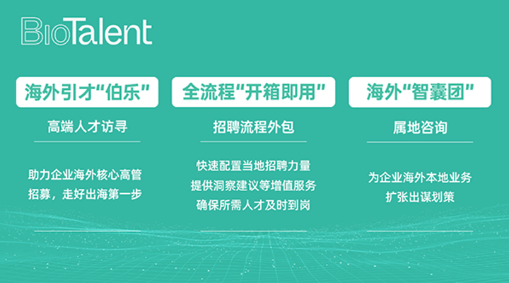猎头公司万象城AWC国际的海外分支团队BioTalent专注于生命健康领域的人才服务
